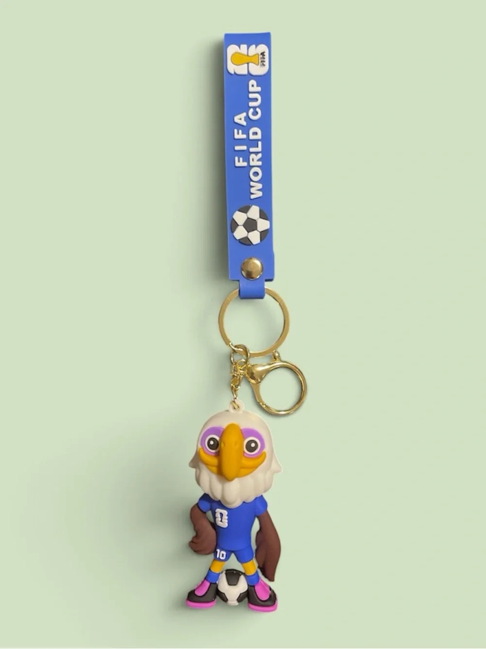 2026 FIFA World Cup Mascot & Player Character soft keychains.